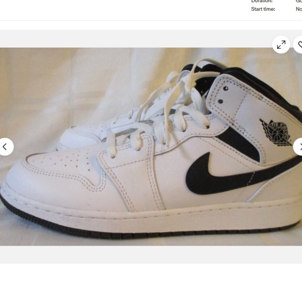 Air Jordan 1 Mid 'Reverse Panda' (2023) DQ8423-132 Boys 7Y